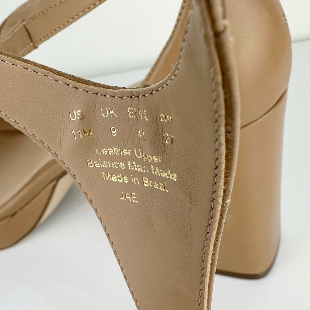 Naturalizer 27 Edit Women's Jae Block Heel Dress Sandals Tan Size 11 - Picture 11 of 12
